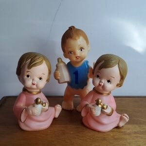 Vintage Wilton Boy and Girl cake toppers.